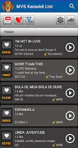 tela do MVS Karaokê List